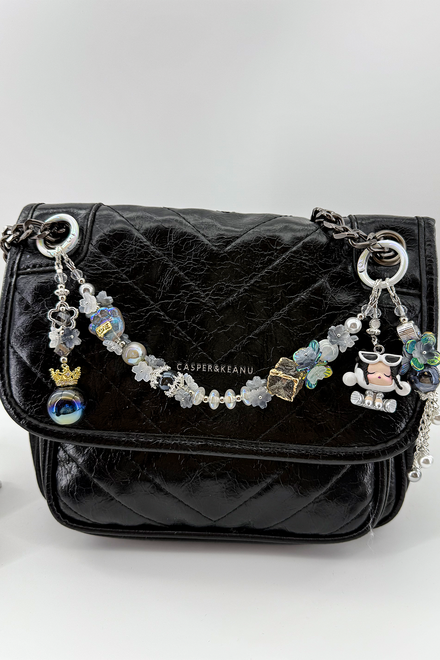 Butterfly Pearl Crystal Charm