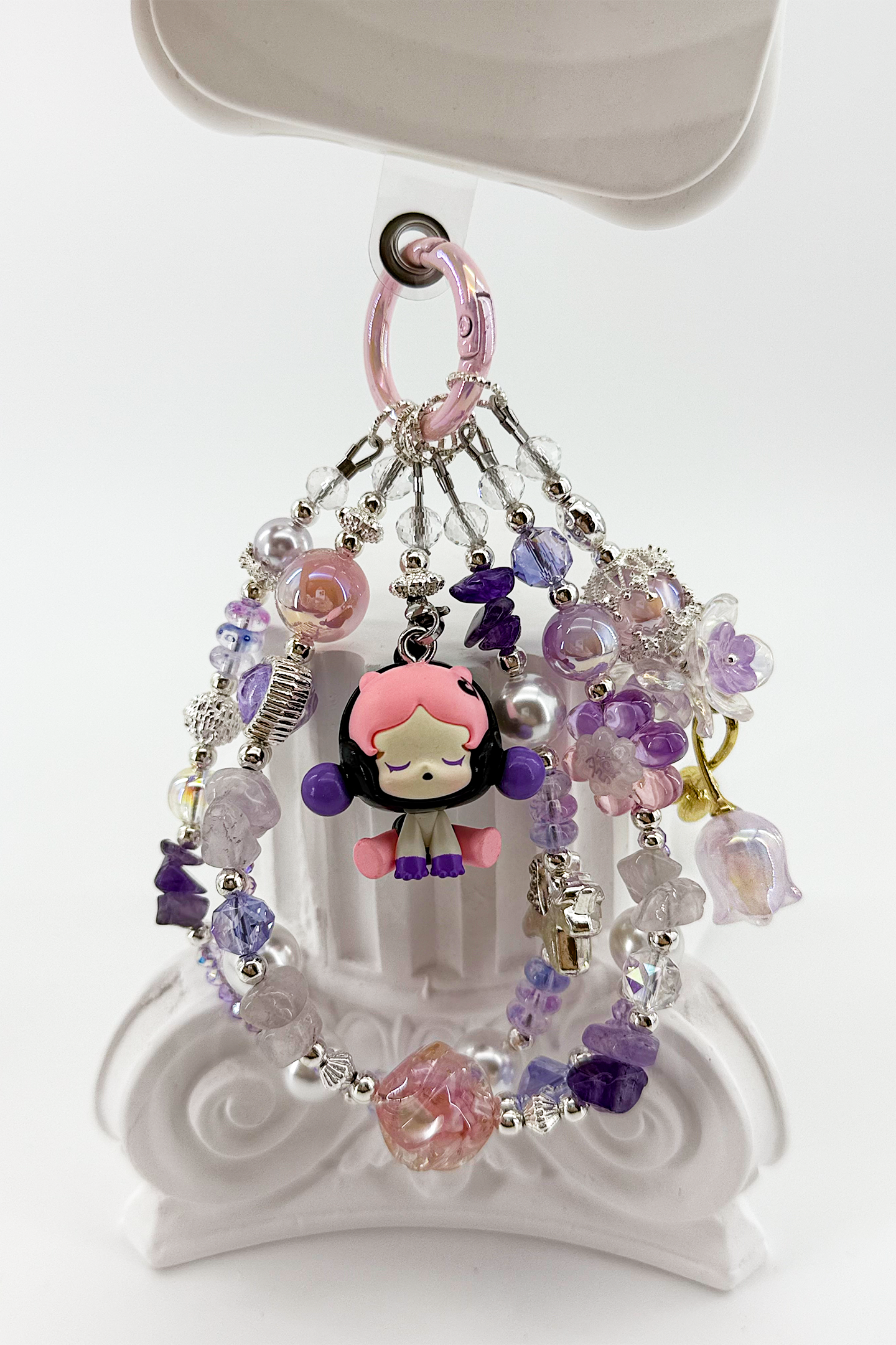 Purple Crystal Charm