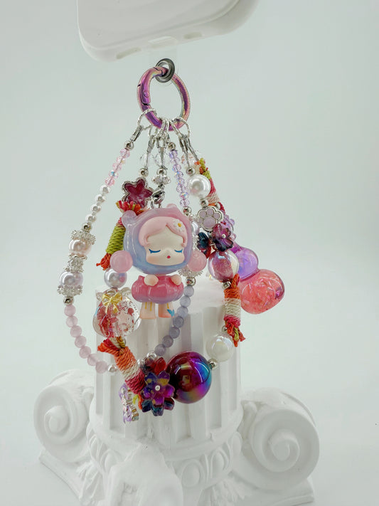 DIY SKULLPANDA Authentic Popbean Charm Gourd Accessories Braided Phone charm