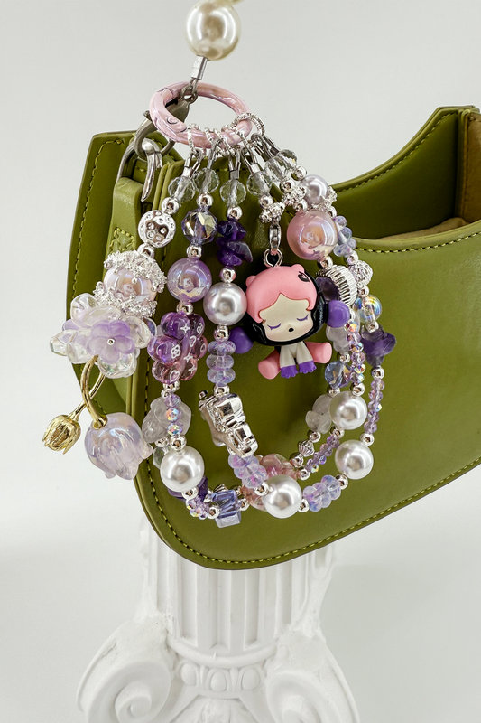 Purple Crystal Charm