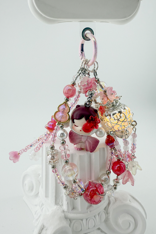 Glowing Floral Charm + Card Combo