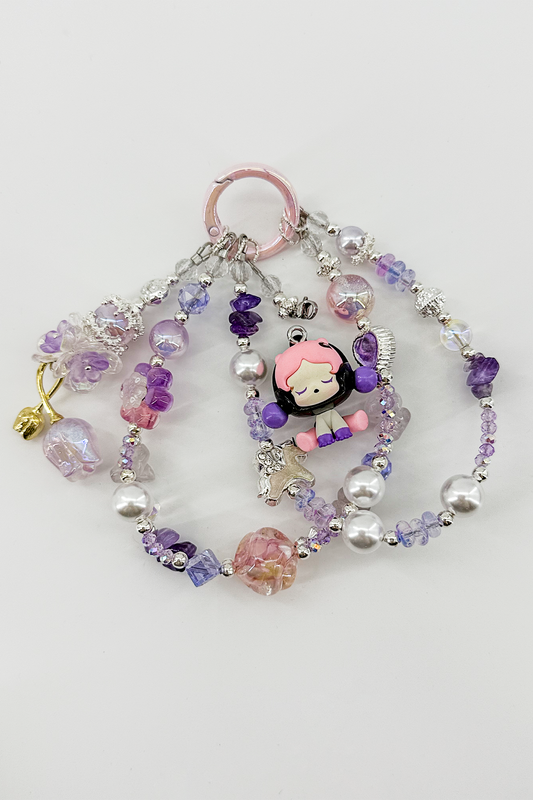 Purple Crystal Charm