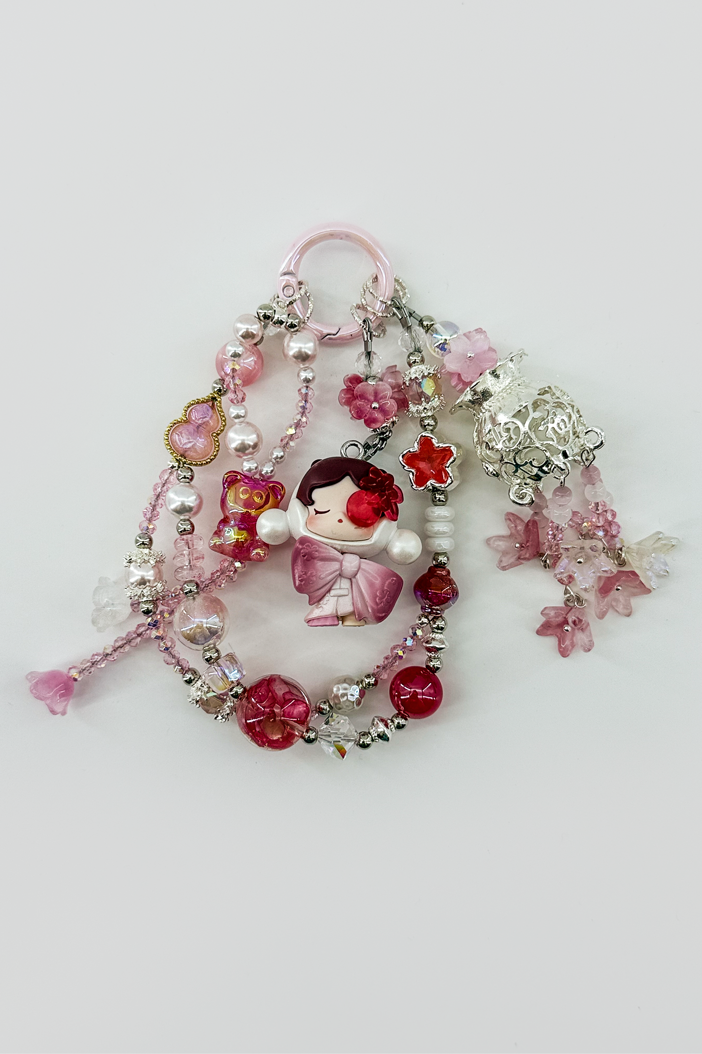 Glowing Floral Charm + Card Combo