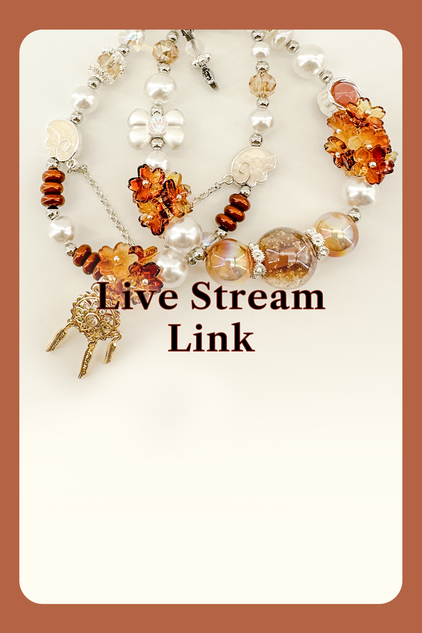 Livestream lucky blind bag Popbean Crystal Pearl Phone Bag Chains Ramdom