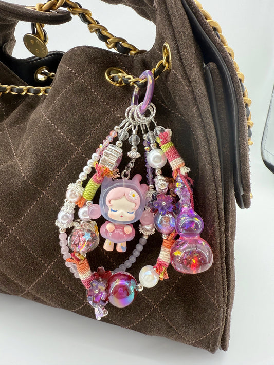 DIY SKULLPANDA Authentic Popbean Charm Gourd Accessories Braided Phone charm