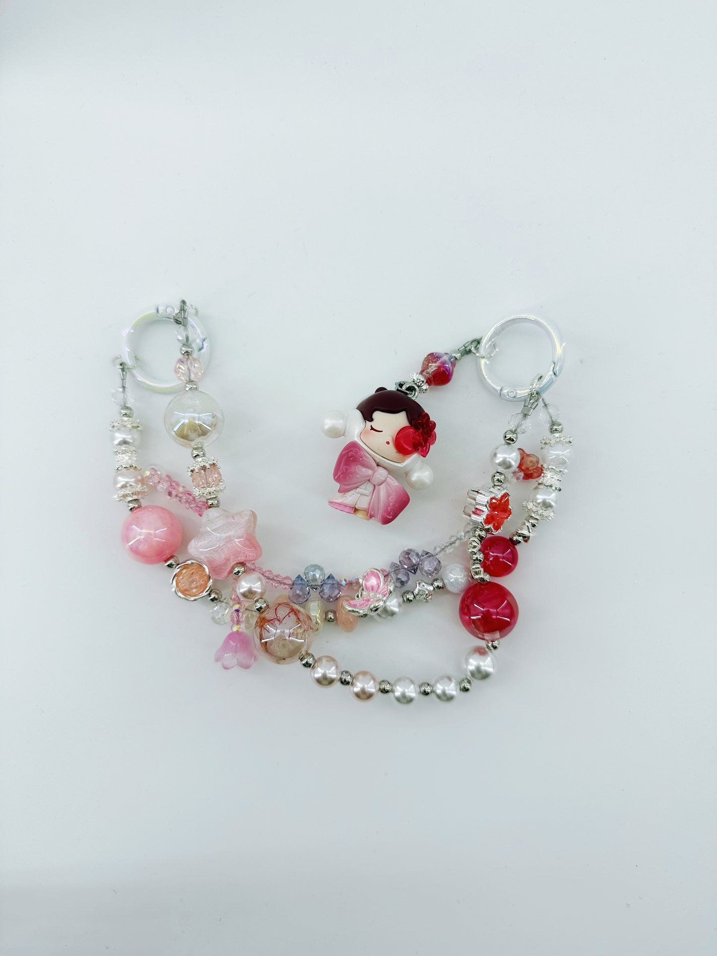 Boutique SKULLPANDA Secret Authentic Popbean  Glowing Floral Bag Charm