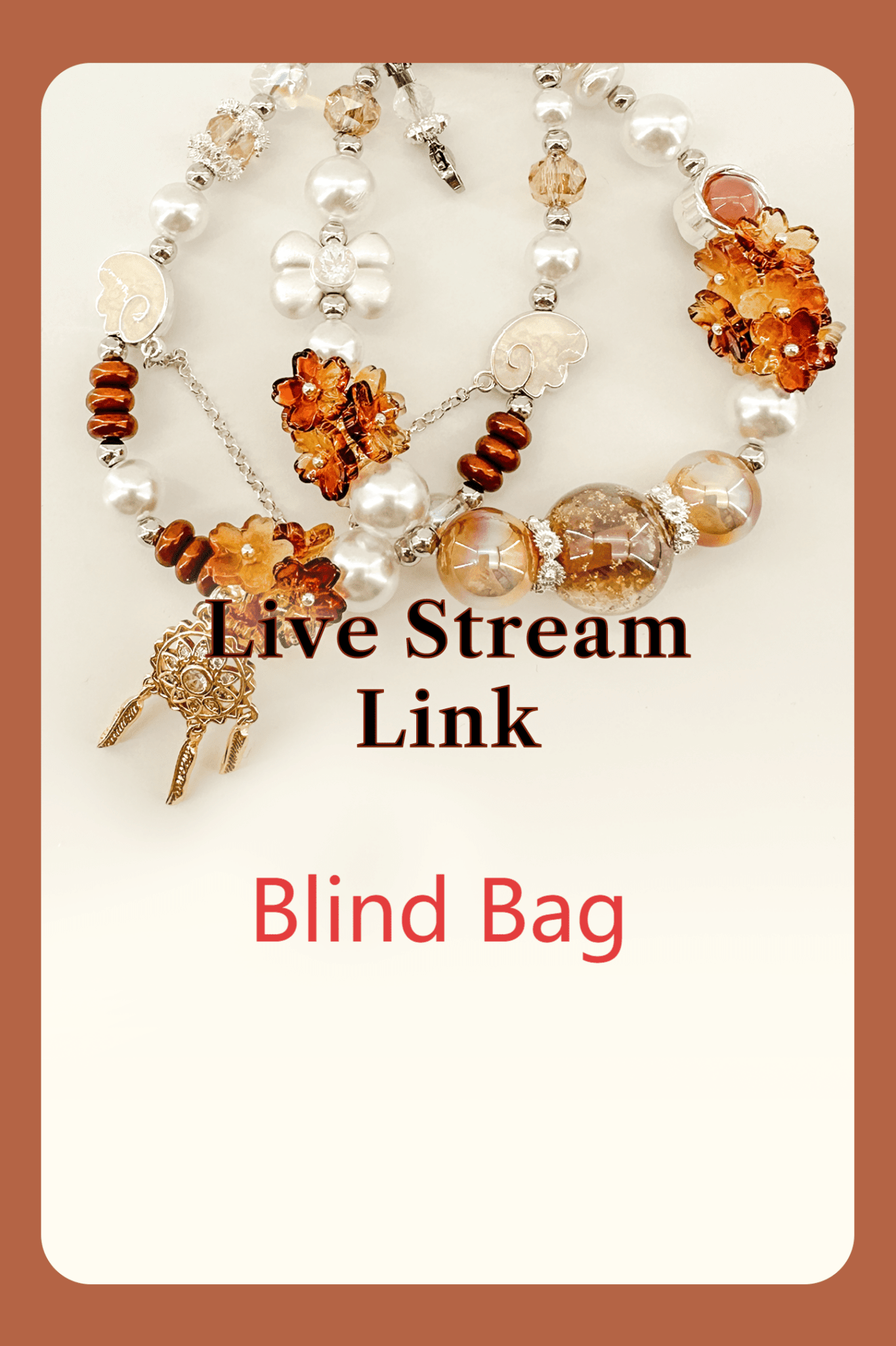 Livestream lucky blind bag Popbean Crystal Pearl Phone Bag Chains Ramdom - Chainswhisper
